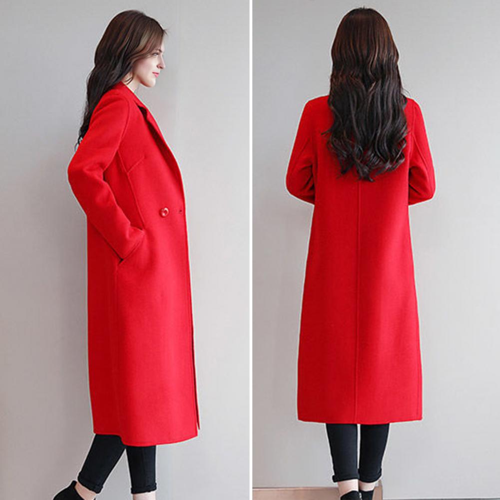 Wool Coat Peacoat - Dames wollen jas, wollen peacoat, middellange