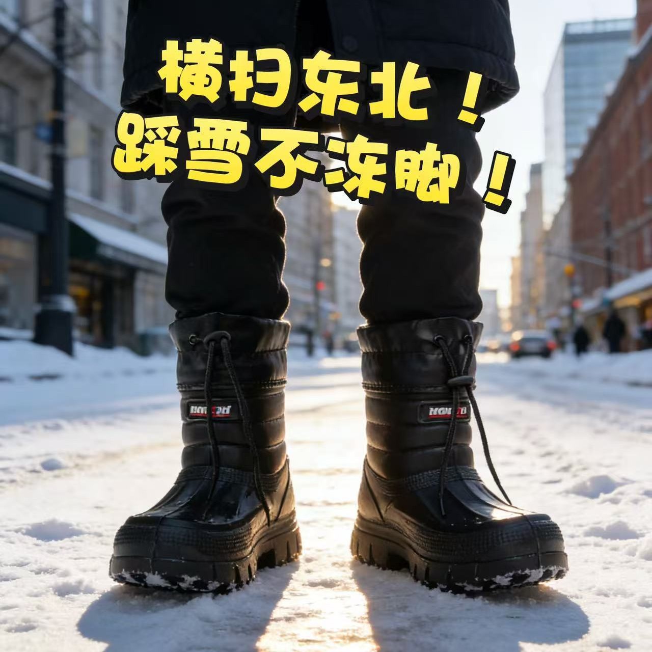 Waterproof Winter Boot - Sneeuwlaarzen heren nieuwe fluwelen warme waterdichte
