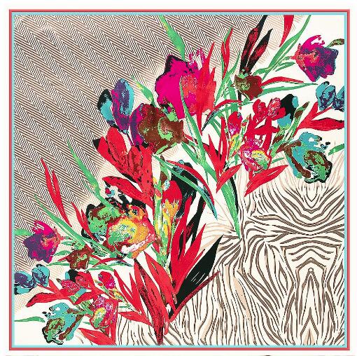 Shawl Wrap Winter - 130x130cm Luxe Merk Vierkante Zijden Sjaal