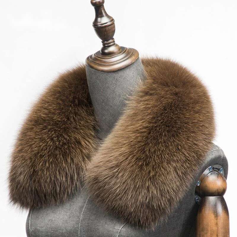 Shawl Wrap Winter - Winter Natuurlijke Vossenbont Sjaal Vierkante Kraag