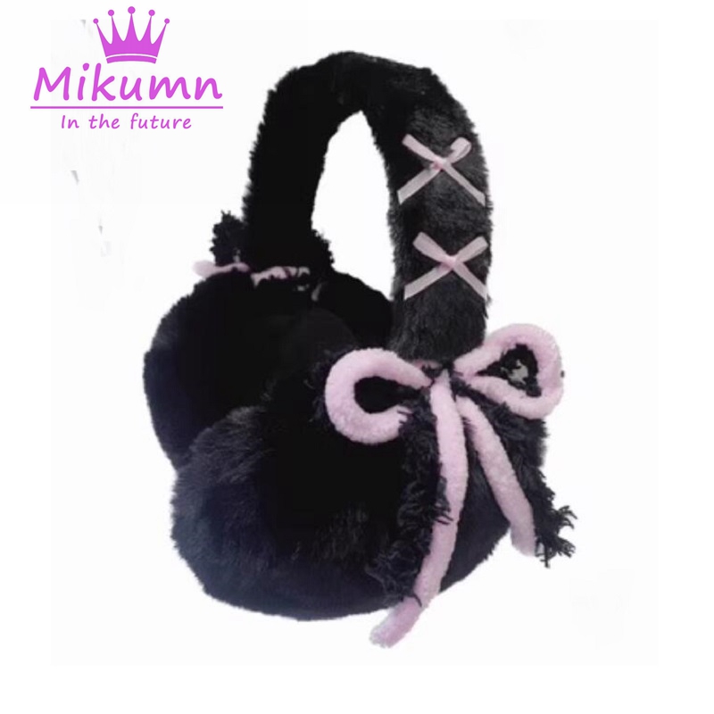Earmuffs Foldable - Mikumn Harajuku Y2k Leuke Zoete Boog