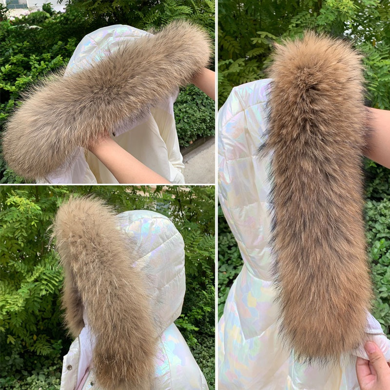 Shawl Wrap Winter - Echte Bontkraag Voor Jas Parkas Vrouwen