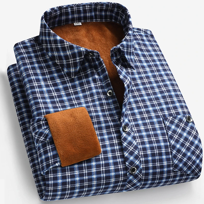 Flannel Shirt Lined - 2026 Herfst en winter herenoverhemd met