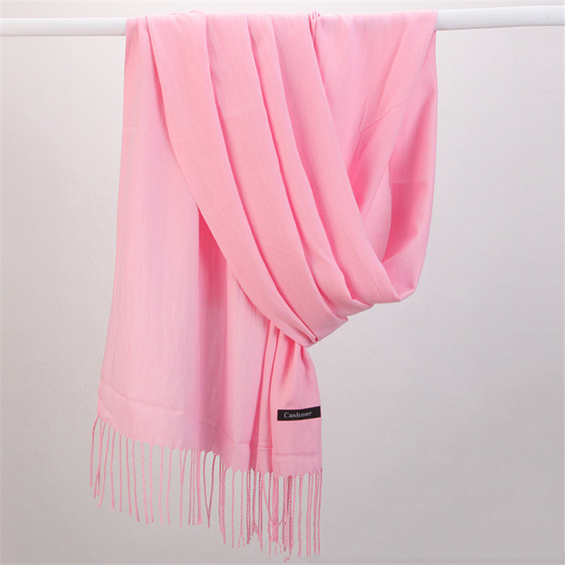 Mode Effen Kleur 2023 Vrouwen  - Cashmere Pashmina Wrap recensie en prijs