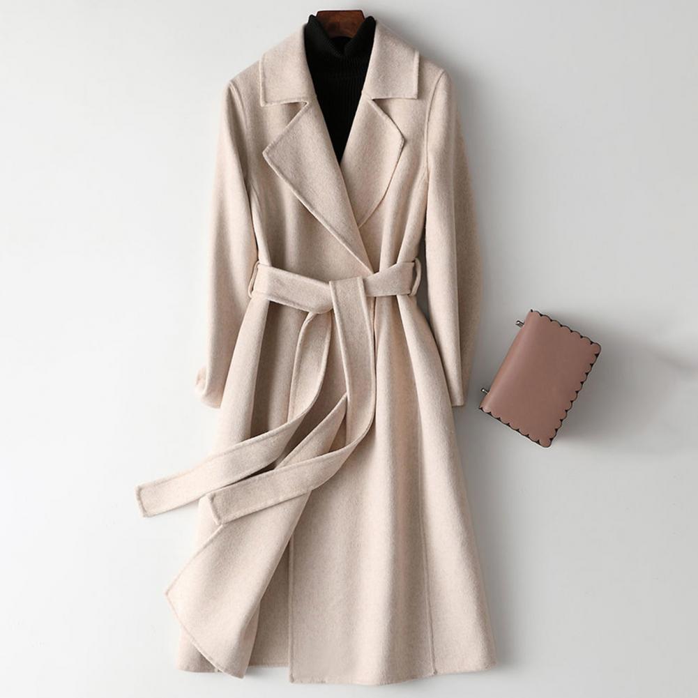Dames wollen jas, lange wollen - Wool Coat Peacoat recensie en prijs