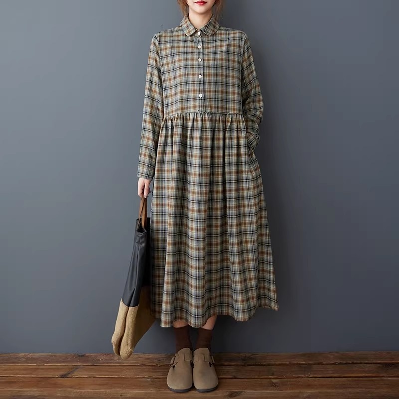 Koreaanse losse retro geruite  - Flannel Shirt Lined recensie en prijs