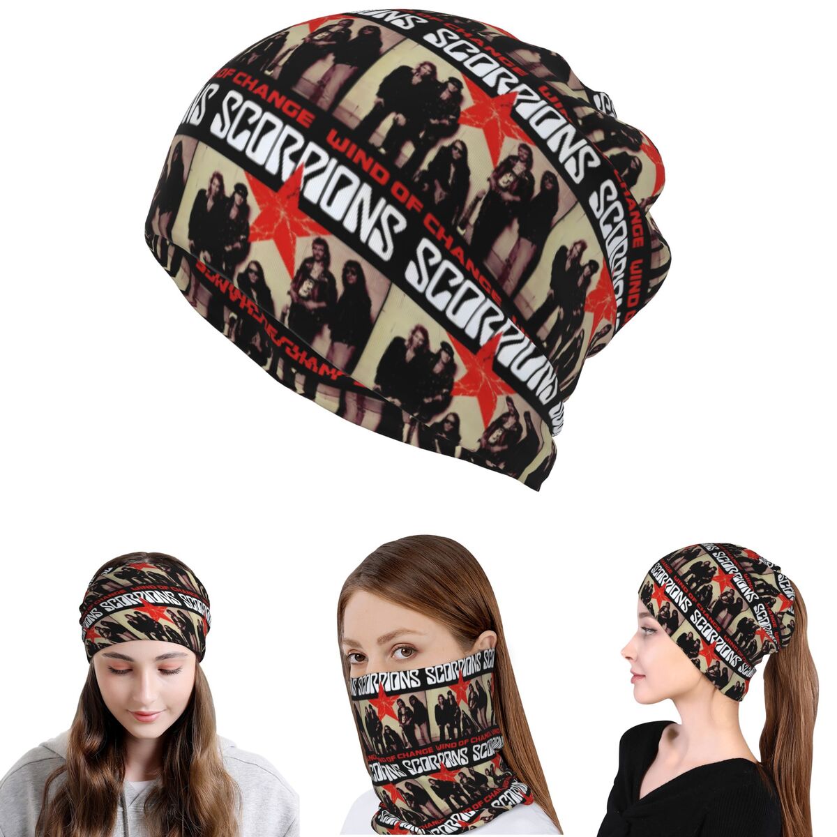 Scorpions Band Rock Bandana Ne - Knit Beanie Hat Warm recensie en prijs