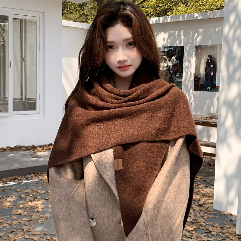 Eenvoudige gebreide driehoekig - Shawl Wrap Winter recensie en prijs